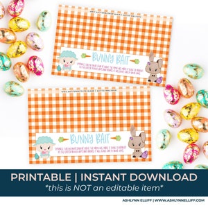 Printable Easter Bunny Bait Goodie Bag Toppers | Easter Treats | Goodie Bag Toppers | Instant Download | Easter Crafts | Easter Gifts