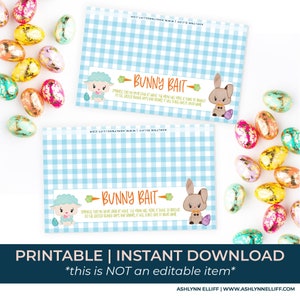 Printable Easter Bunny Bait Goodie Bag Toppers | Easter Treats | Goodie Bag Toppers | Instant Download | Easter Crafts | Easter Gifts
