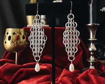 Medieval Chainmaille Earrings