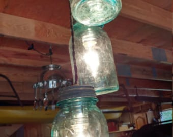 Luce del barattolo di vetro