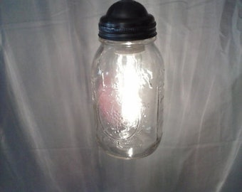 Luce del barattolo di vetro
