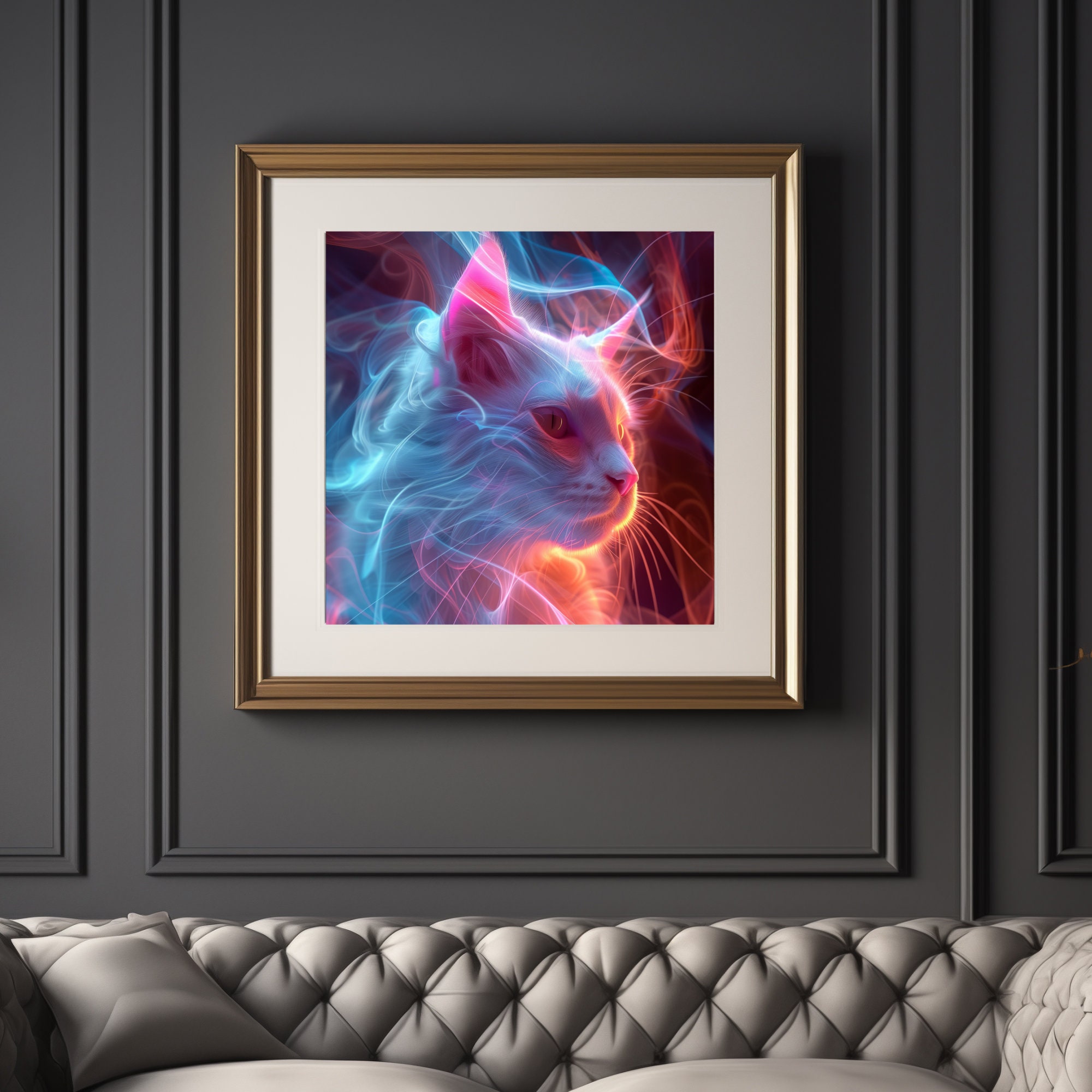 Haven By Cat Tesla - Print Wall Art - Light Blue