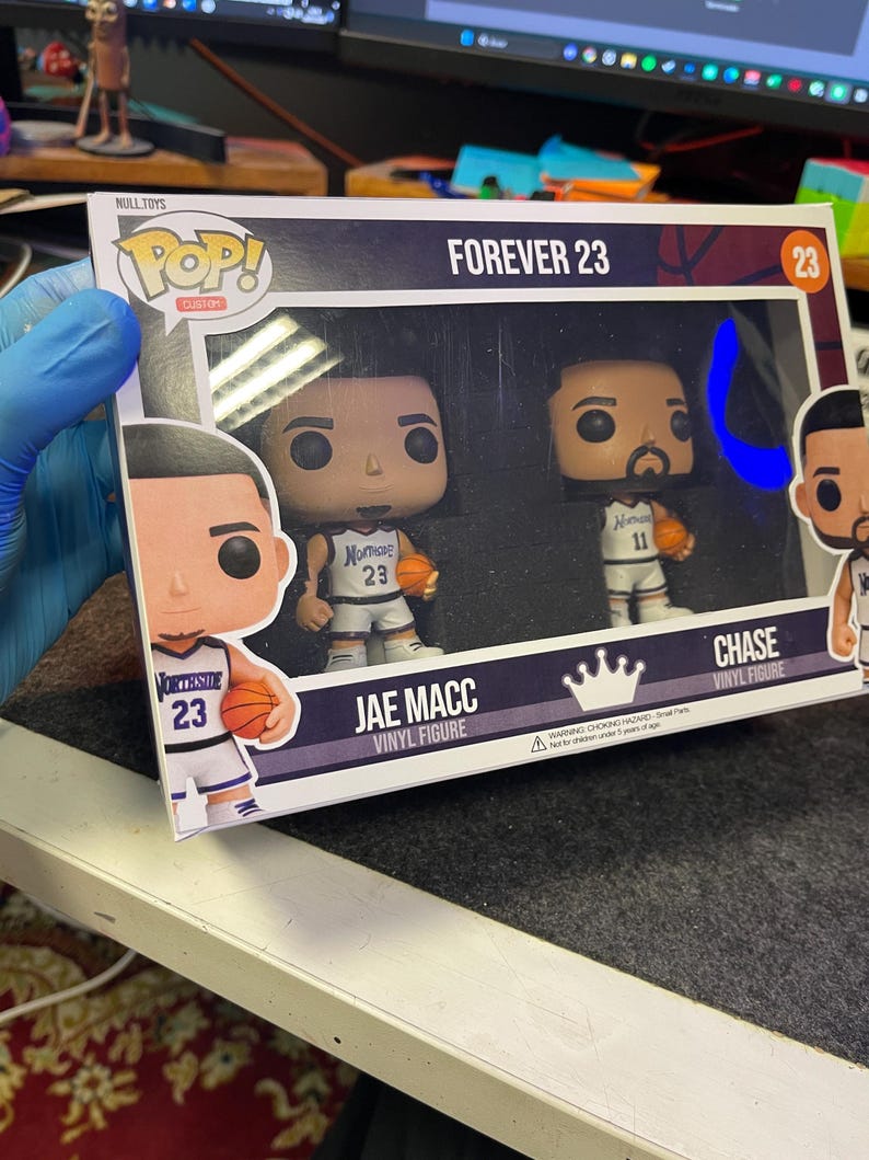 CUSTOM POP figure from PHOTOS/ Personalized pop-style figure / Custom figure for Gifts/ free accessories Double box ( 2 pops)