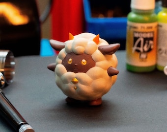 Palworld Hand Painted Figure/ Lamball