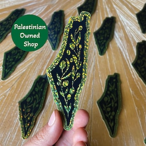 Palestine Sticker Free Palestine Sticker Water Proof Vinyl Palestinian Owned Glitter Donates to Gaza Map Sticker Support Falastin