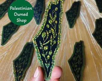Palestine Sticker Free Palestine Sticker Water Proof Vinyl Palestinian Owned Glitter Donates to Gaza Map Sticker Support Falastin