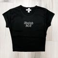 Abolish ICE women's baby tee Chinga la Migra Crop top for women