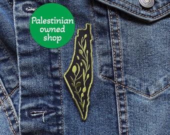 Palestine Iron on Patch Embroidered Patch Free Palestine Map of Falastin Clothing Accessory Palestine Solidarity Patch Palestine gift