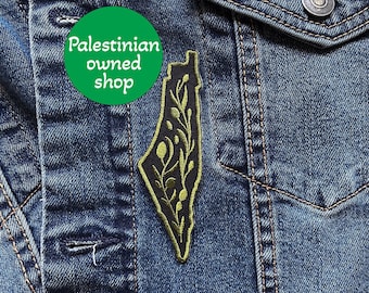 Palestine Iron on Patch Embroidered Patch Free Palestine Map of Falastin Clothing Accessory Palestine Solidarity Patch Palestine gift