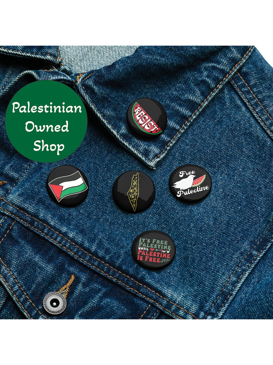 Palestine Pins Free Palestine Buttons for Backpacks Palestinian Owned Palestine Pins Free Palestine Buttons for Backpacks Palestinian Owned