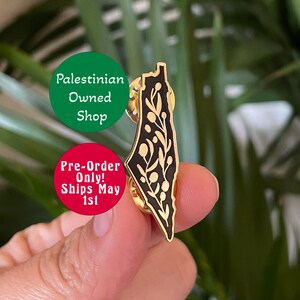 Palestine Map Enamel Pin Free Palestine Pin for Palestine gift Palestine Flag Pin For Palestine Solidarity Palestinian Owned