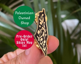 Palestine Map Enamel Pin Free Palestine Pin for Palestine gift Palestine Flag Pin For Palestine Solidarity Palestinian Owned