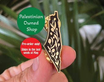 Palestine Map Enamel Pin Free Palestine Pin for Palestine gift Palestine Flag Pin For Palestine Solidarity Palestinian Owned