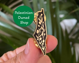 Palestine Map Enamel Pin Free Palestine Pin for Palestine gift Palestine Flag Pin For Palestine Solidarity Palestinian Owned