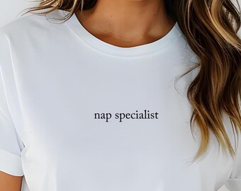 Comfort Colors Nap Specialist T-Shirt: Funny Sleep Shirt