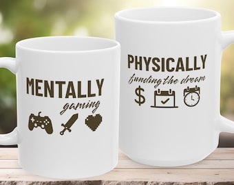 Funny Gamer Coffee Mug, Video Game Mug, Gaming Mug, Gamer Mug, Video Game Lover, Computer Gamer Gift, Coffee Cup