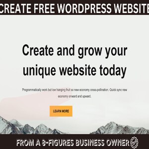 Create Free WordPress Website No Code image 3