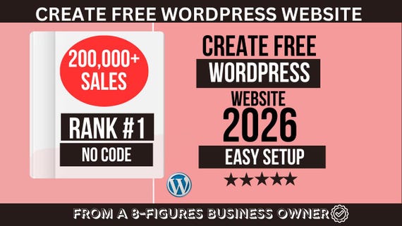 Create Free WordPress Website No Code
