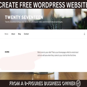 Create Free WordPress Website No Code image 2