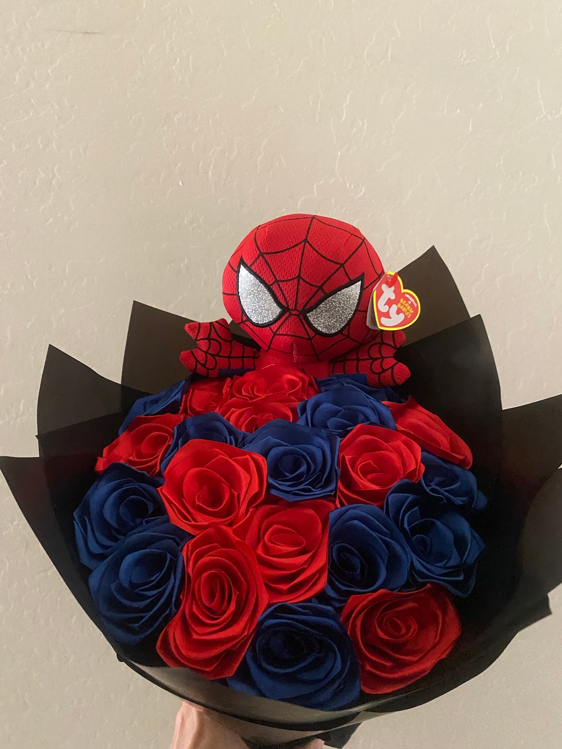 Spiderman Bouquet, Boyfriend Flowers, Ribbon Rose Bouquet, Eternal Bouquet, Ramo Buchon, Forever