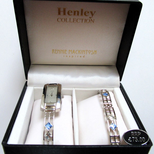 Rennie Mackintosh Inspired Henley Collection Watch and Bracelet Set in Presentation Gift Box