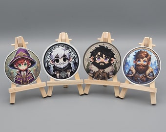 Gnome Nation Sticker Set (Set of 4) - Metallic Stickers