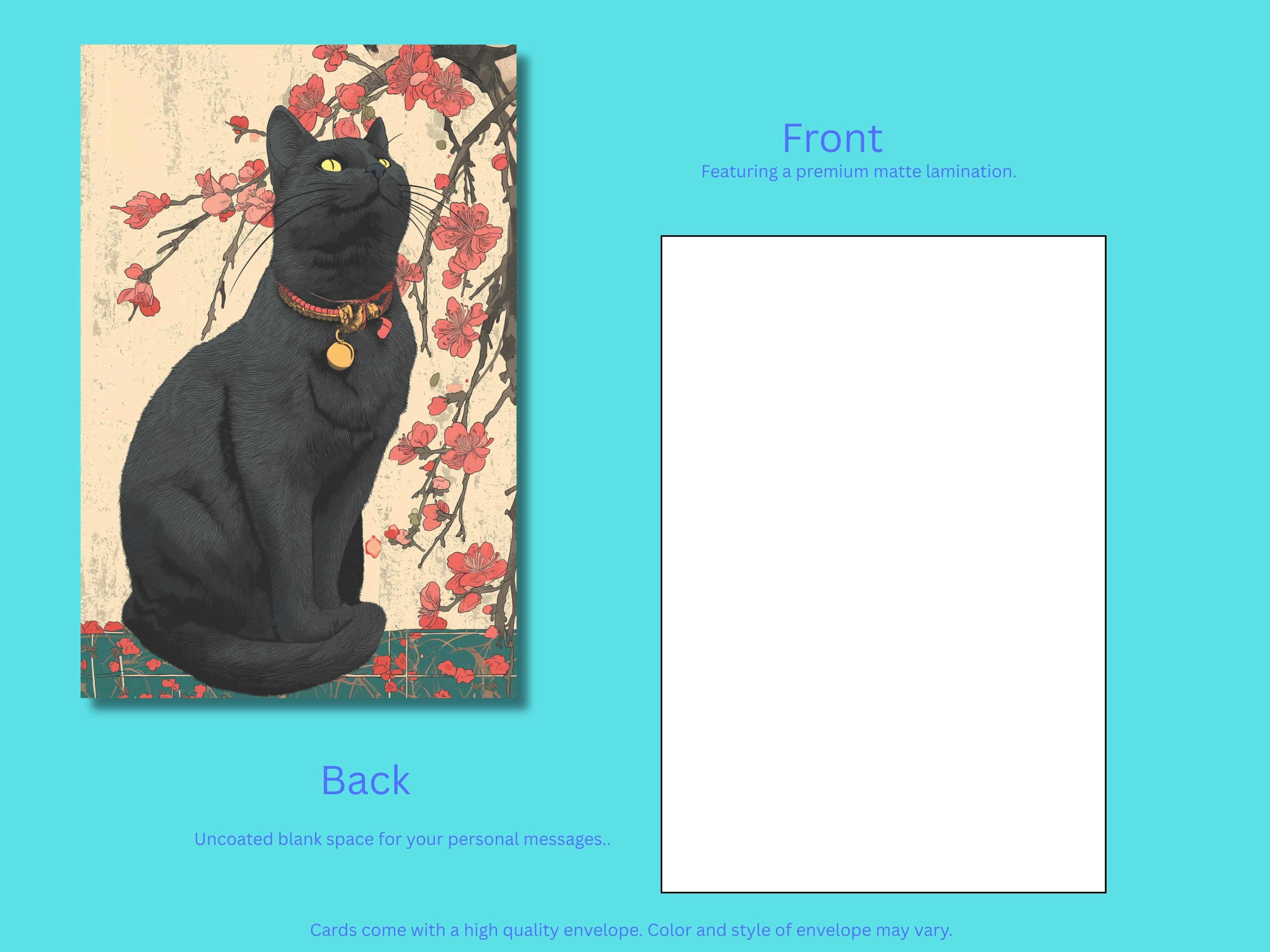 Ukiyo-e Cat Notecard Set – Japanese Woodblock Style Art Cards With ...