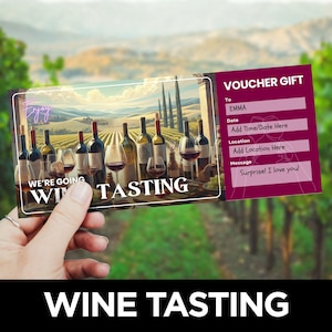 Weinprobe Gutschein Vorlage, Geschenk für Weinliebhaber, Erlebnis Geschenk, Event Coupon für Weinprobe, Event Ticket, Opener