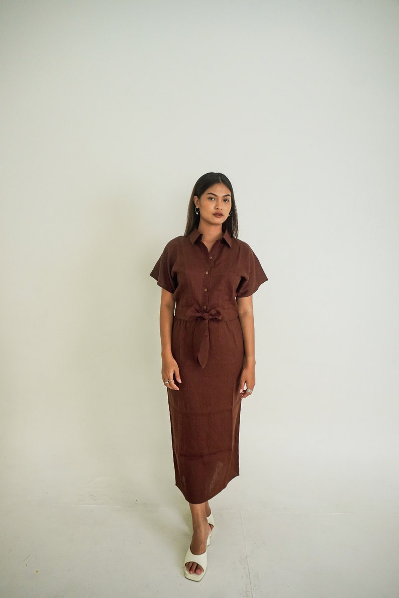 Classic Linen tops / Women Linen Top / Linen Shirt Women image 2