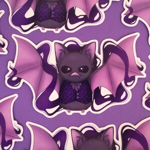 Rhysand van ACOTAR geïnspireerde vleermuissticker / Fantasy Book Reader cadeau / booktok / Night Court