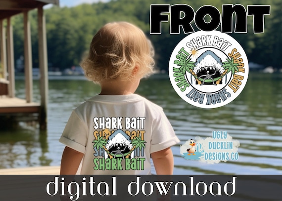 Shark PNG Toddler Boy Digital Design Beach Sublimation Design