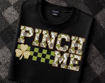 Pincez-moi PNG St Patty Day en téléchargement numérique St Patrick's Design Sublimation Shamrock Design
