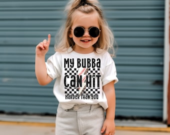 Bubba Baseball Design PNG, Baseball Sister Sublimation (Digital Download)