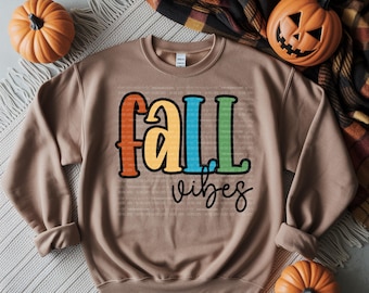 Fall Vibes PNG Fall Digital Download Autumn Sublimation