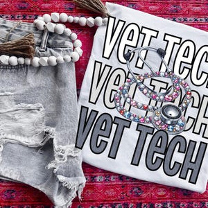 Vet Tech PNG, Veterinary Design, Vet Sublimation