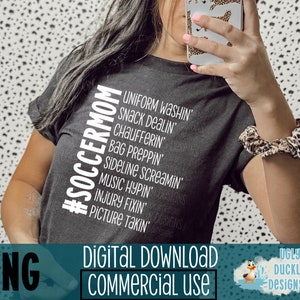 Soccer Mom PNG Soccer Digital Download Sports Sublimation
