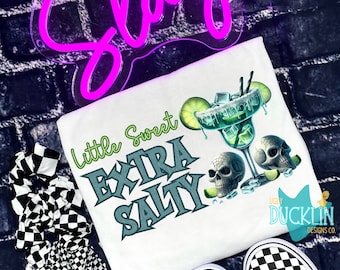 Liten söt extra salt PNG Margarita digital design Snarky sublimeringsdesign