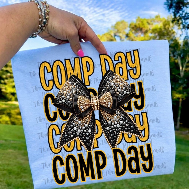 Comp Day Gold PNG School Spirit Digital Download Cheerleader ...