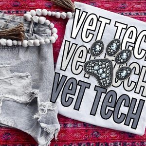 Vet Tech PNG, Veterinary Design, Vet Sublimation