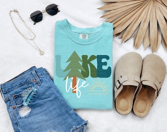Diseño digital de sublimación de verano PNG de Lake Life