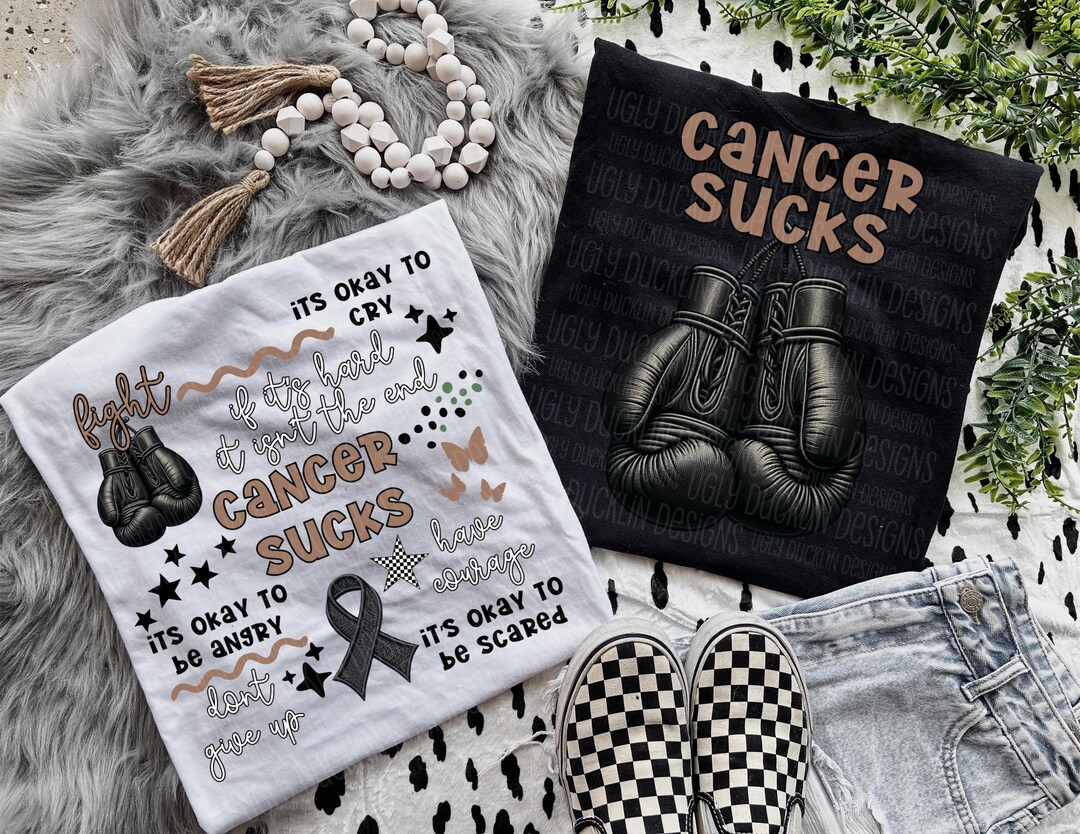 Cancer Awareness PNG Faux Embroidery Digital Design Cancer Sublimation ...