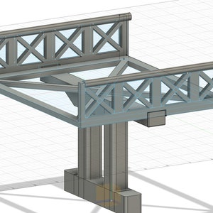3d Designed and Printed Modular Bridge Pieces for Carrera 1:32 Track