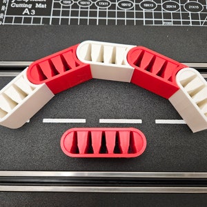 5 SAFER Barrier Wall Sections for 1:32 Scale Slot Car Tracks and Dioramas
