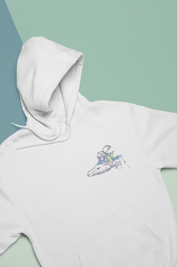 Spirited Away Chihiro and Haku by Hayao Miyazaki Hoodie Embroidery Anime Hoodie Anime Lover Sweatshirt Unisex Hoodie Etsy UK