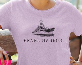 pearl harbor tshirt, Hawaiian Travel shirt with, Hawaiian vacation getaway tee, Hawaii shirt for women&#39;s gift, pearl harbor gift for friend