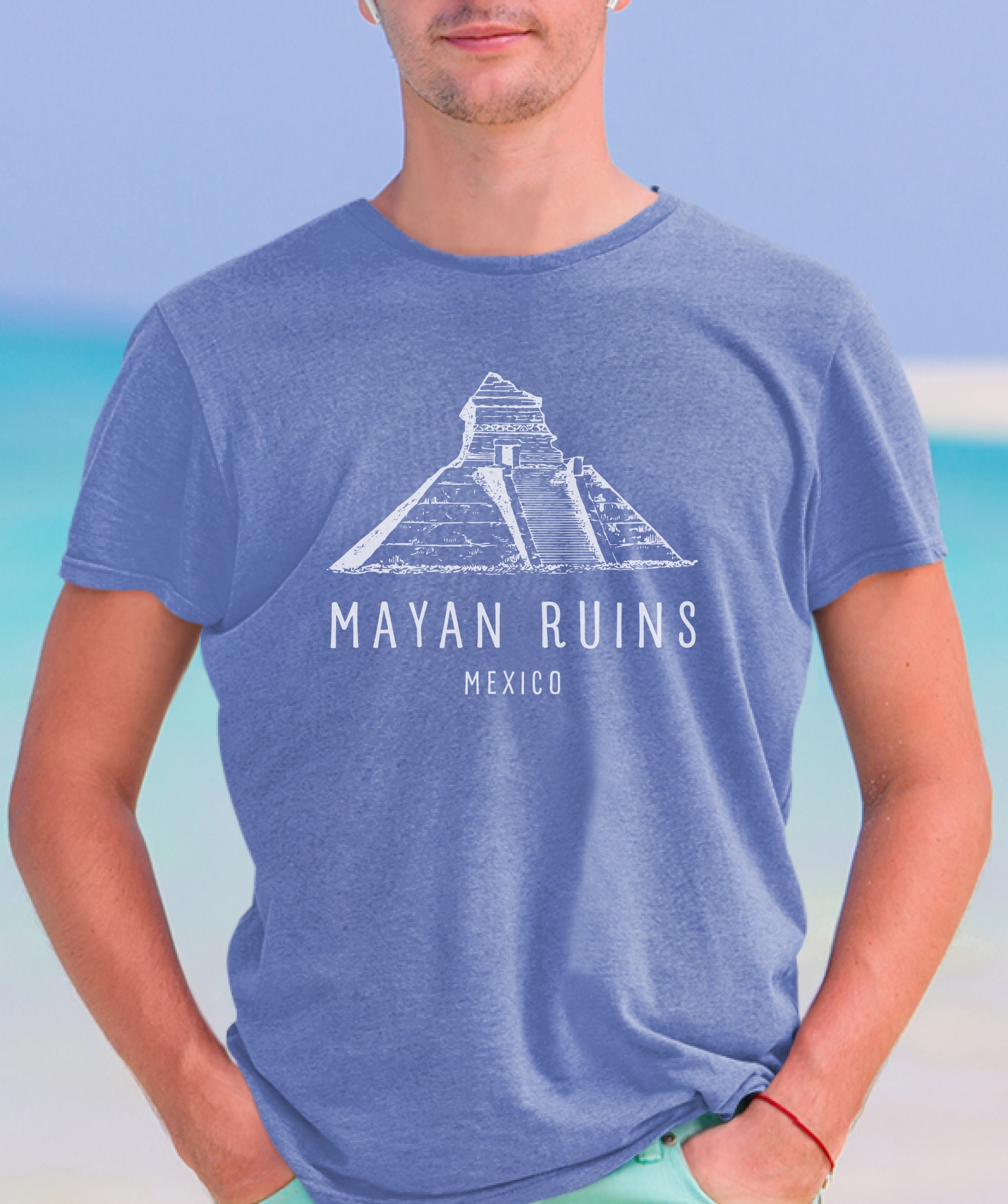 Mexico Mayan ruins tshirt, Travel Mexico shirt, Mexico vacation getaway tee, Mexico shirt gift for man or woman, Mayan ruin lovers gift