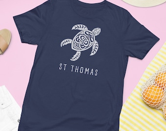 St Thomas island shirt, Travel St Thomas shirt, St Thomas vacation getaway tee, St Thomas shirt gift for man or woman, Turtle lovers gift