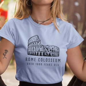 Rome colosseum tshirt, Travel Rome tshirt, Rome vacation getaway tee, Rome shirt gift man or woman, Rome colosseum lovers&#39; friends gift