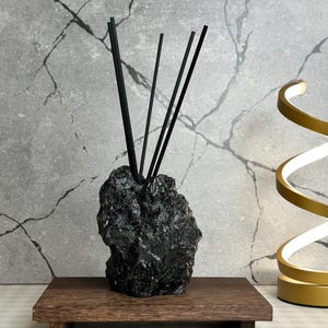 Labradorite Aroma Diffuser Stone: Hand-Carved Essential Oil Diffuser