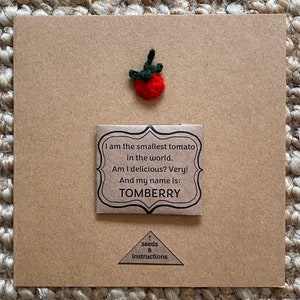 Cartes de graines de tomates